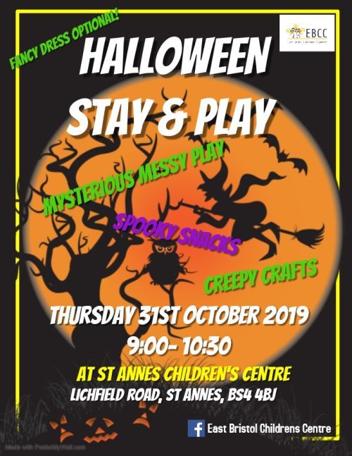 St Anne's Park Children's Centre Halloween Stay and Play