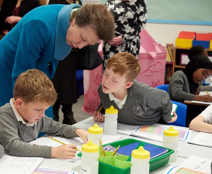 Meeting pupils at The Kingfisher School